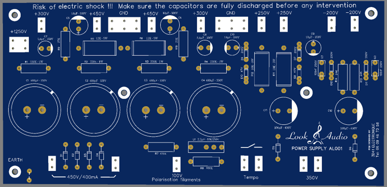 Circuit imprimé d’alimentation réalisé sur mesure