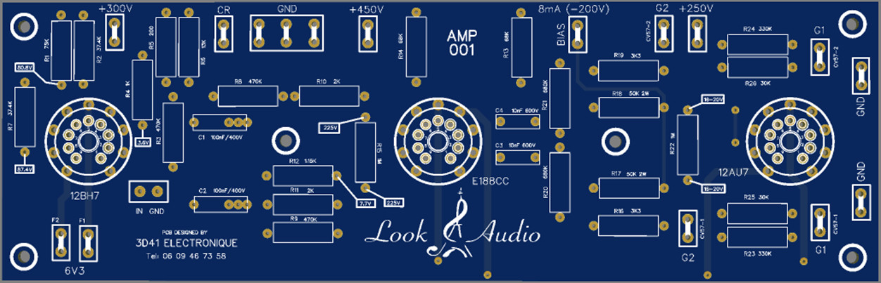 Circuit d’amplificateur Look Audio