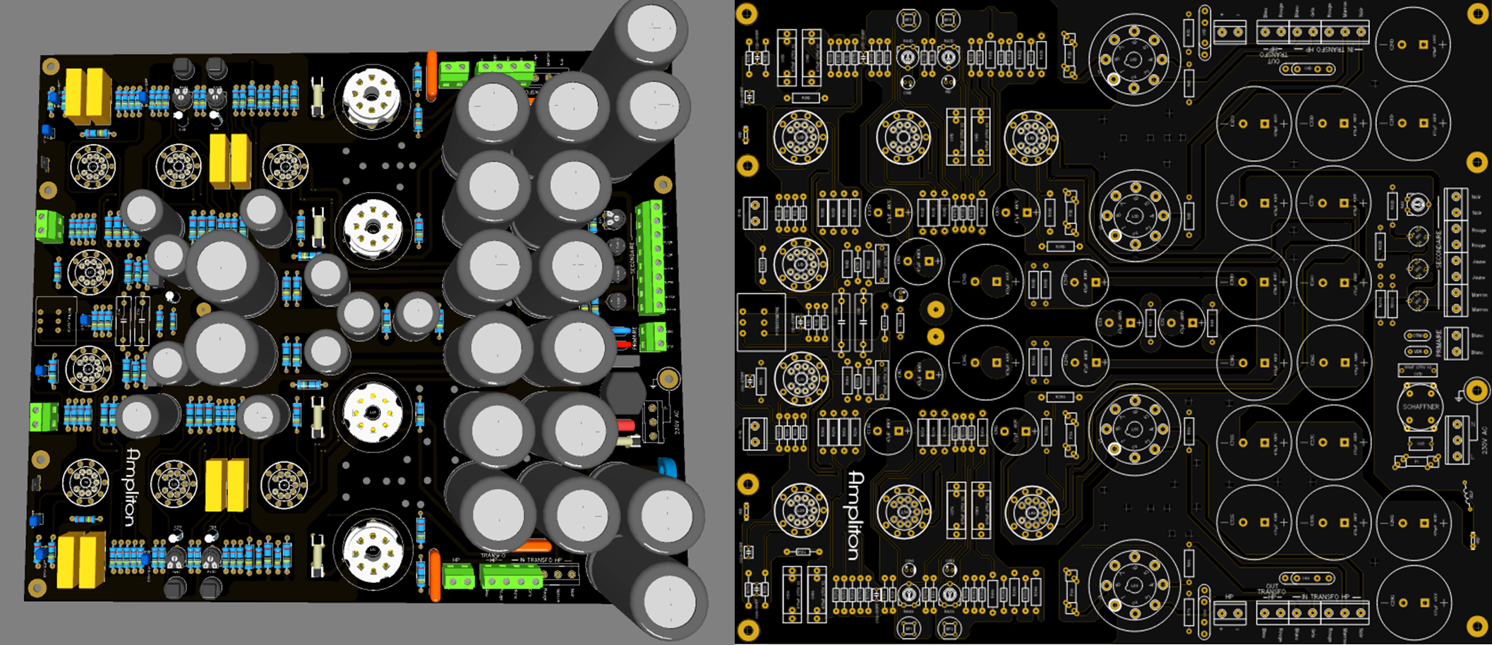 Circuit réalisé pour Ampliton