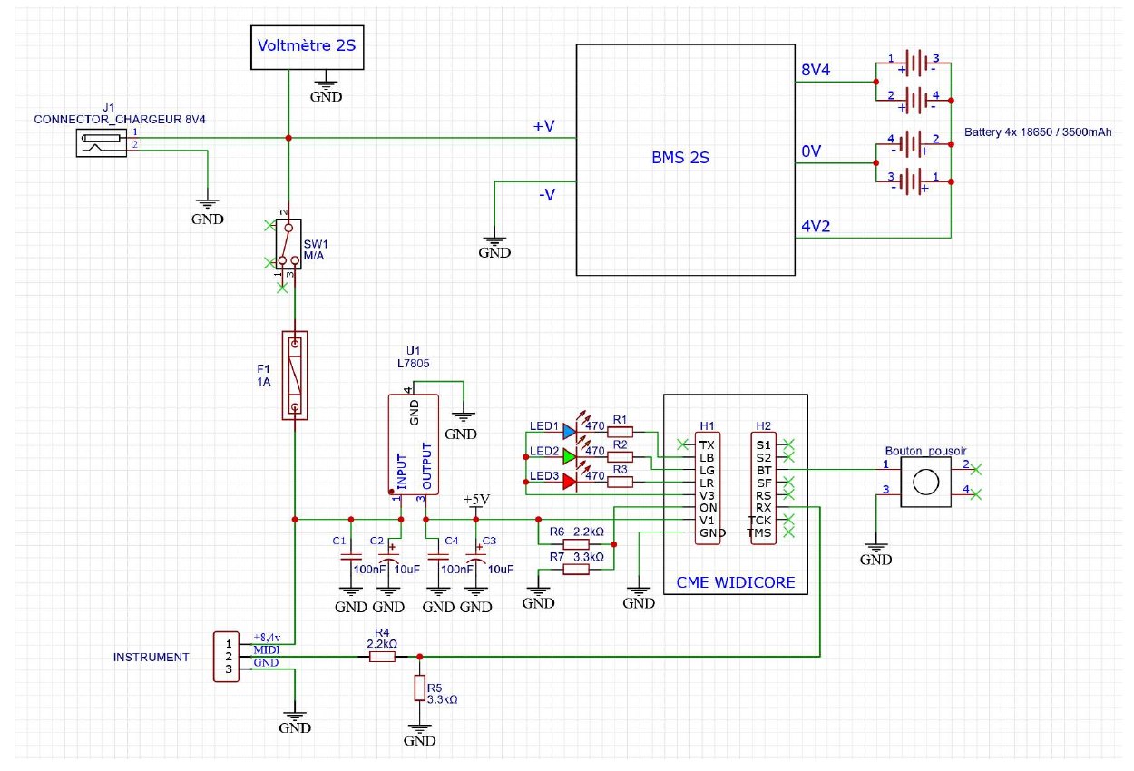 Schéma électronique complet du montage